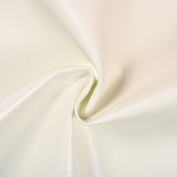 Ткань Дерматин (Кожзам) для мебели, цвет Белый (на отрез)  в Липецке