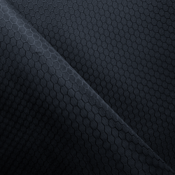 Ткань Оксфорд 300D PU Рип-Стоп СОТЫ, цвет Черный (на отрез)  в Липецке