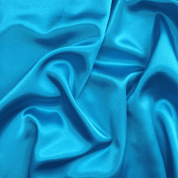 *Ткань Атлас-сатин, цвет Голубой (на отрез)  в Липецке