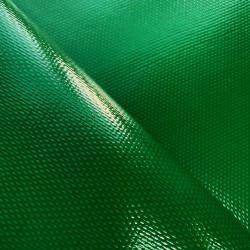 Ткань ПВХ 600 гр/м2 плотная, Зелёный (Ширина 150см), на отрез  в Липецке