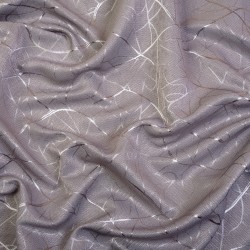 Ткань Блэкаут для штор светозатемняющая 75% &quot;Ледовое тиснение цвет Серый&quot; (на отрез)  в Липецке