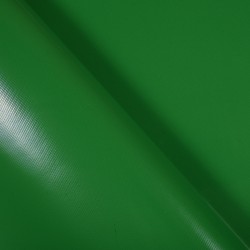 Ткань ПВХ 450 гр/м2, Зелёный (Ширина 160см), на отрез  в Липецке