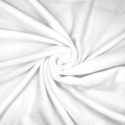Флис Односторонний 130 гр/м2, цвет Белый (на отрез)  в Липецке