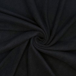 Флис Односторонний 130 гр/м2, цвет Черный (на отрез)  в Липецке