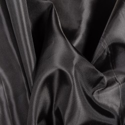 Ткань подкладочная Таффета 190Т, цвет Черный (на отрез)  в Липецке