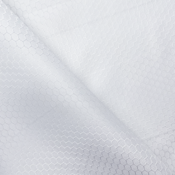 Ткань Оксфорд 300D PU Рип-Стоп СОТЫ, цвет Белый (на отрез)  в Липецке