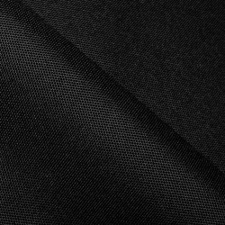 Прорезиненная ткань Оксфорд 600D ПВХ, Черный (на отрез)  в Липецке