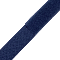Контактная лента 25мм цвет Тёмно-Синий (Велькро-липучка), на отрез  в Липецке