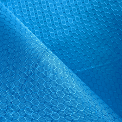 Ткань Оксфорд 300D PU Рип-Стоп СОТЫ, цвет Голубой (на отрез)  в Липецке