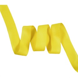 Окантовочная лента-бейка, цвет Жёлтый 22мм (на отрез)  в Липецке